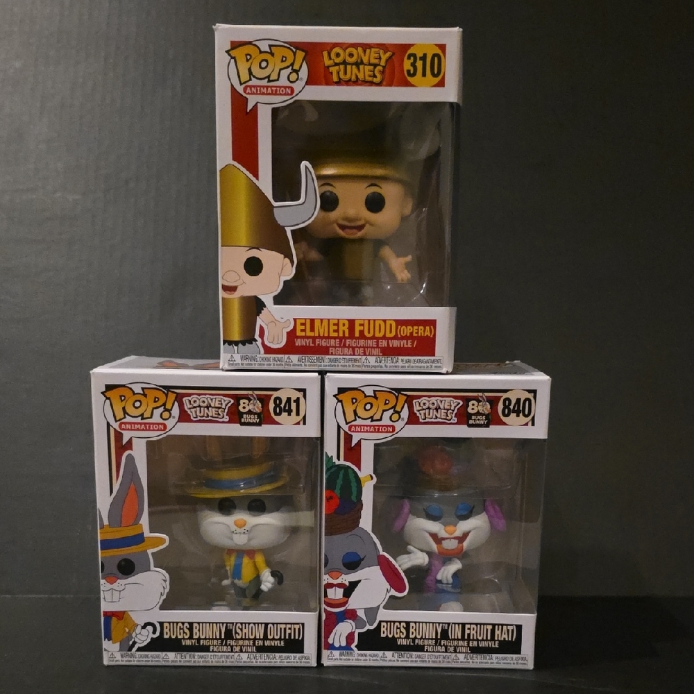 Funko Pop! Looney Tunes Elmer Fudd and Bugs Bunny Figures